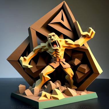 3D model Battling the Enemy Within Battle Pyramid VS Regirock (STL)